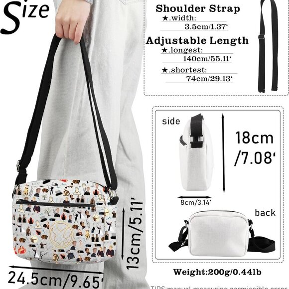 Movies TV Show Fan Crossbody Bag Waterproof Unisex Gift - Picture 4 of 8